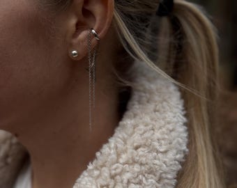 Srebrne kolczyki z kulkami o średnicy 6 mm, minimalistyczna biżuteria na co dzień w kształcie kuli