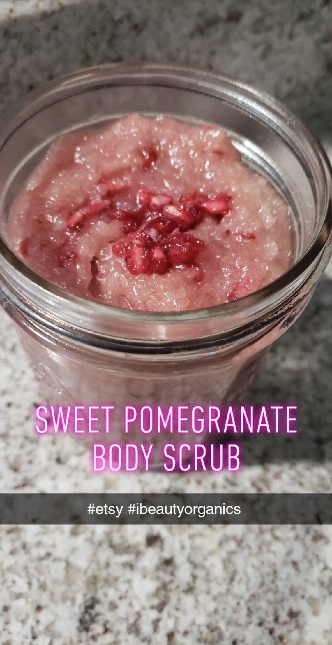 Sweet Pomegranate Body Scrub Etsy