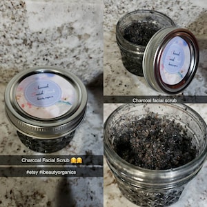 Charcoal  facial scrub