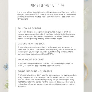 Digital Printing Services for Wedding Invitation Templates - Printing Services Only | Send me your printable file! image 3