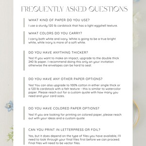 Digital Printing Services for Wedding Invitation Templates - Printing Services Only | Send me your printable file! image 5