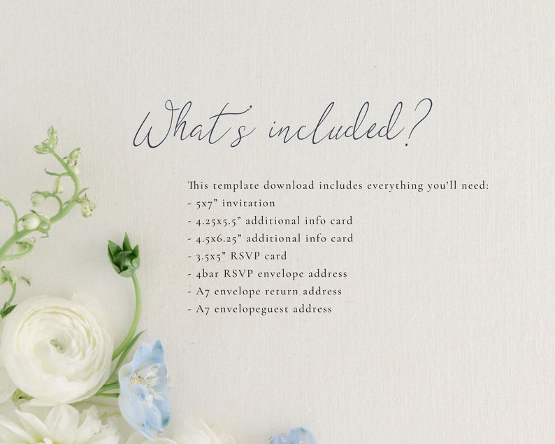 Simple Wedding Invitation Template Printable Wedding Invite Etsy Simple Wedding Invitation Template Printable Wedding Invite Etsy