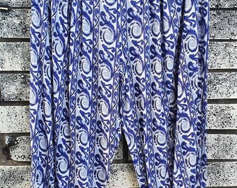 Vintage Bohemian Compagnie Internationale Blue Paisley Harem pants