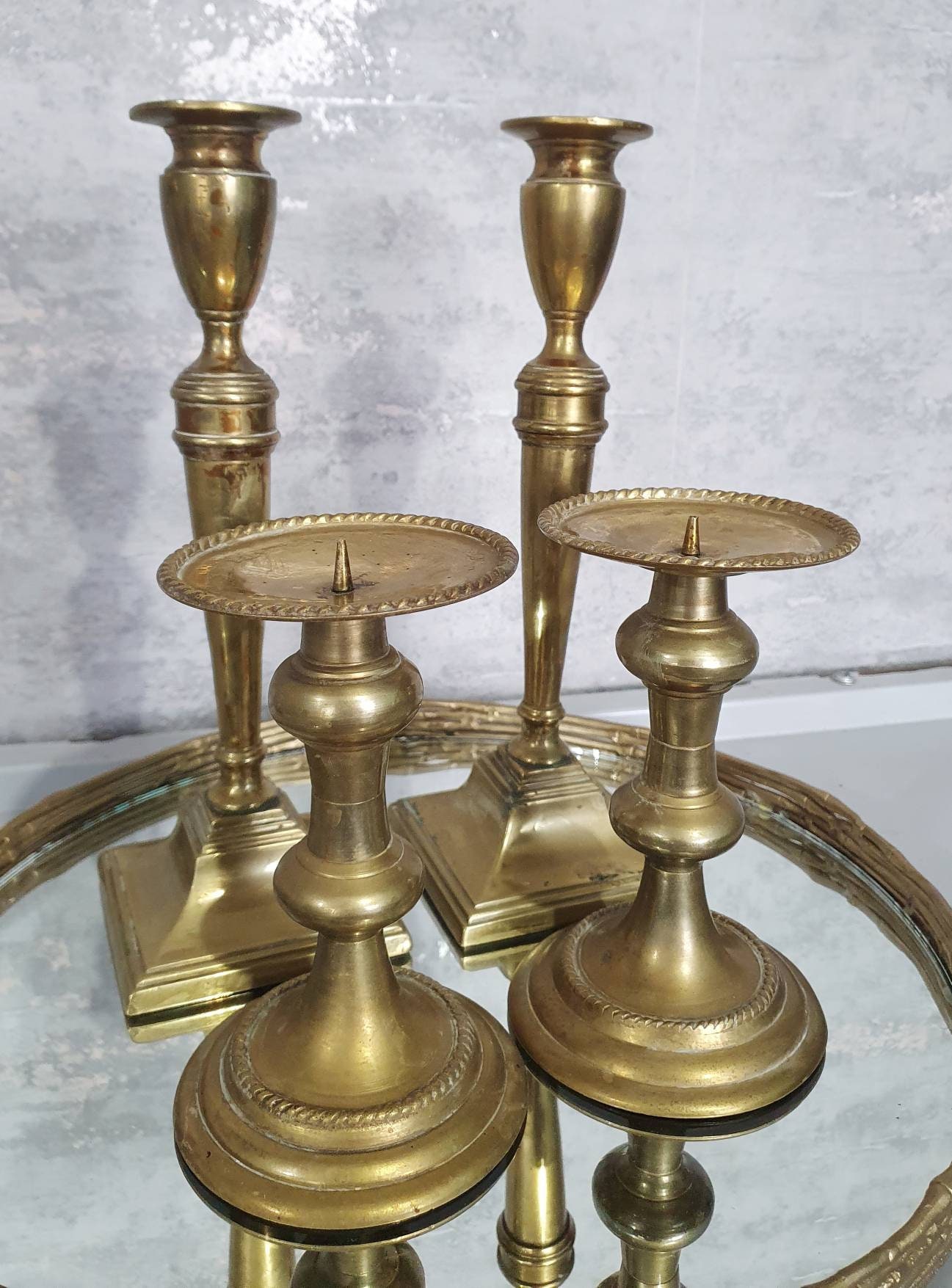 Vintage Mixed Brass Indian Candle Holder Lot Etsy UK
