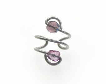 Ear Cuff - Purple