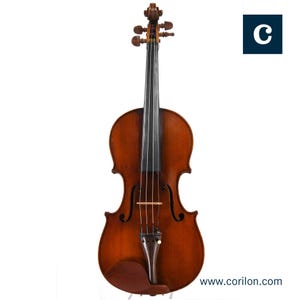Antique French violin, Grandjon workshop, Mirecourt ca. 1880 (original label, old violin)