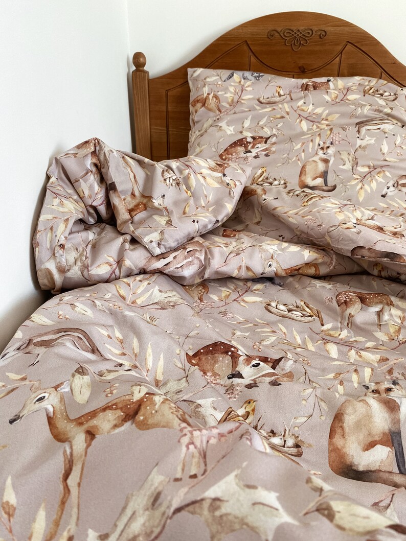 Forest Animals Children's Bedding Set duvet cover and Etsy