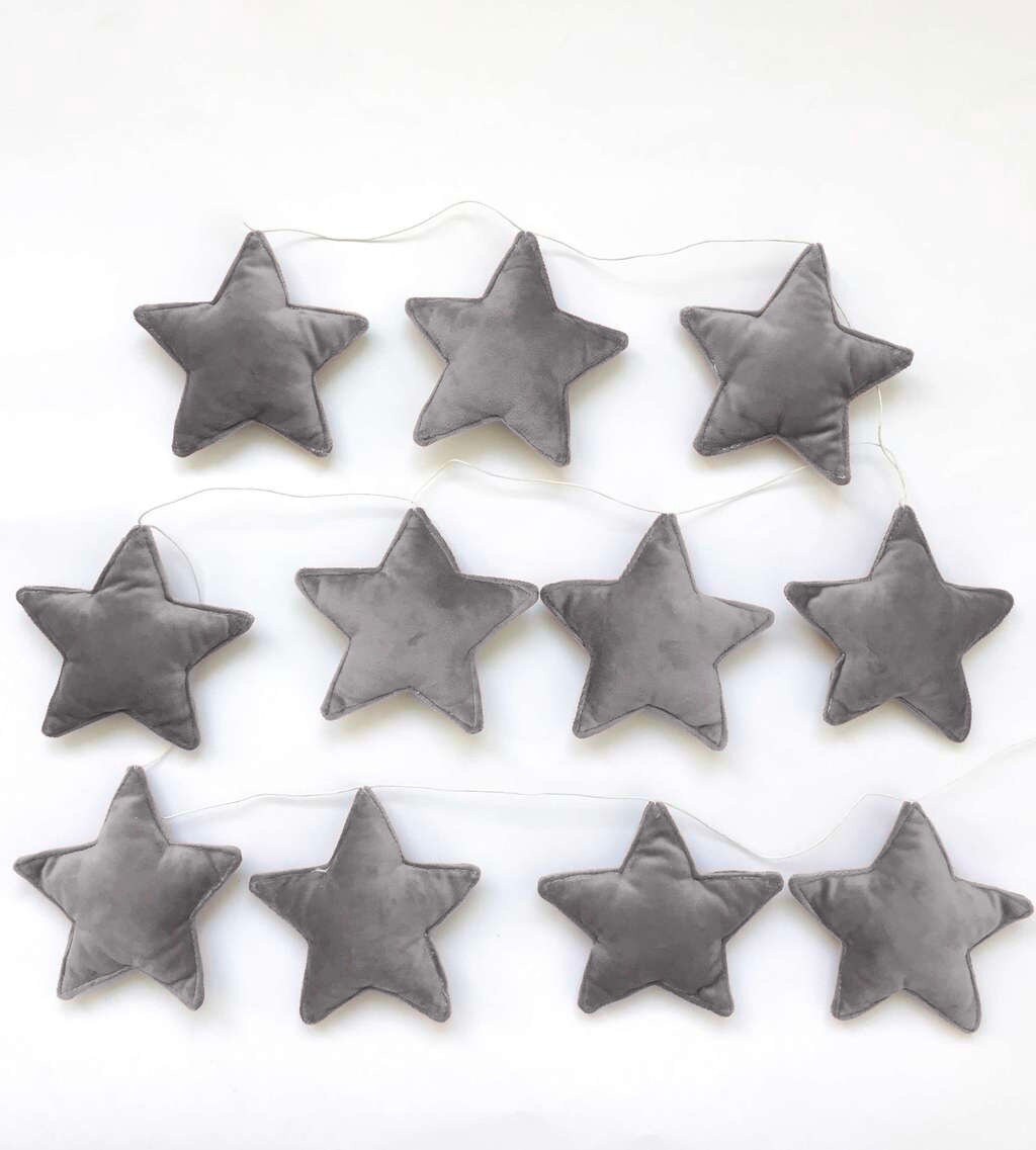 Garland festoon velvet stars nursery décor festoon with Etsy