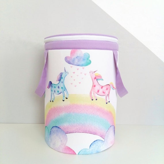 unicorn toy basket