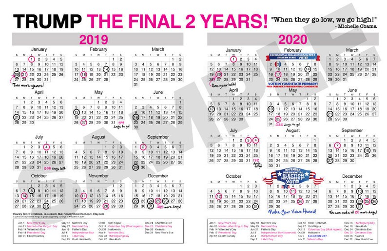 Trump Countdown Calendar Etsy