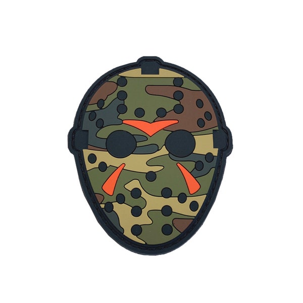 Camo Hockey Mask - PVC Patch