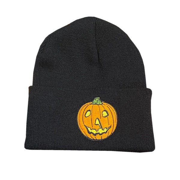 78' Pumpkin - Black Beanie