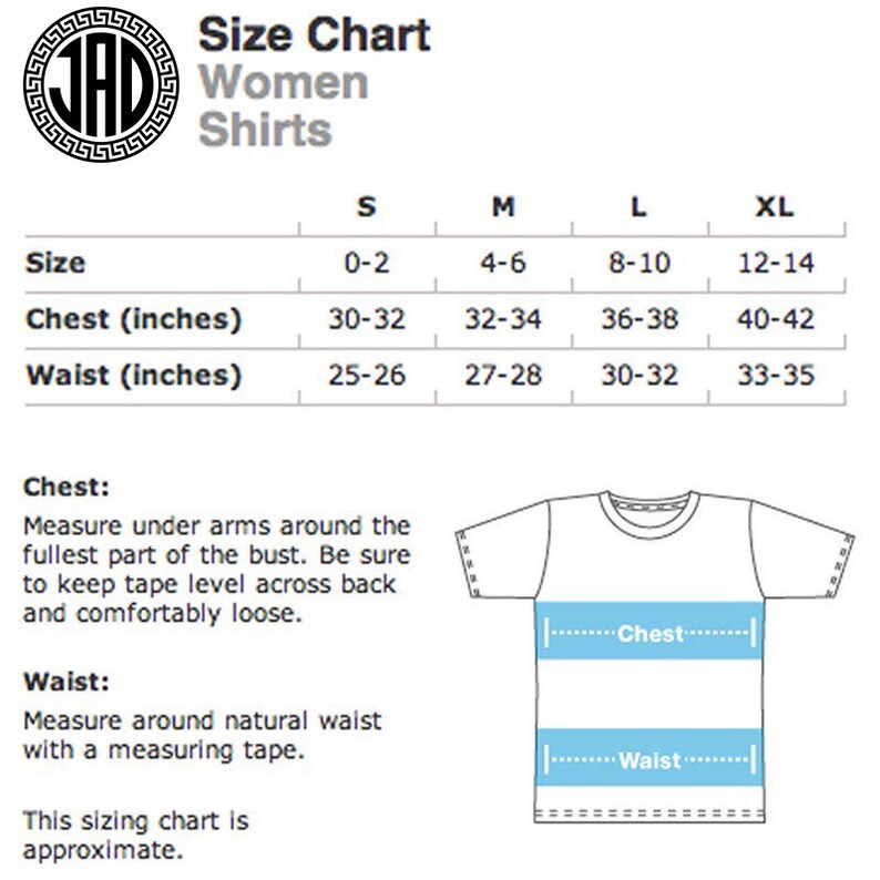 Rainbow Women S Size Chart