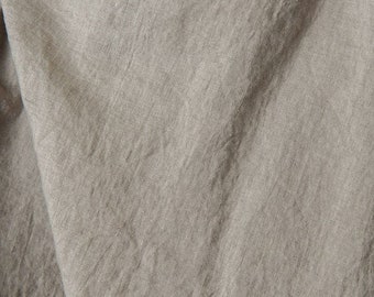 Pure Linen Fabric, Natural Not Dyed linen, Lighter Weight Linen 170 GSM. Prewashed Softened Linen Fabric by the Meter, Linen For clothes