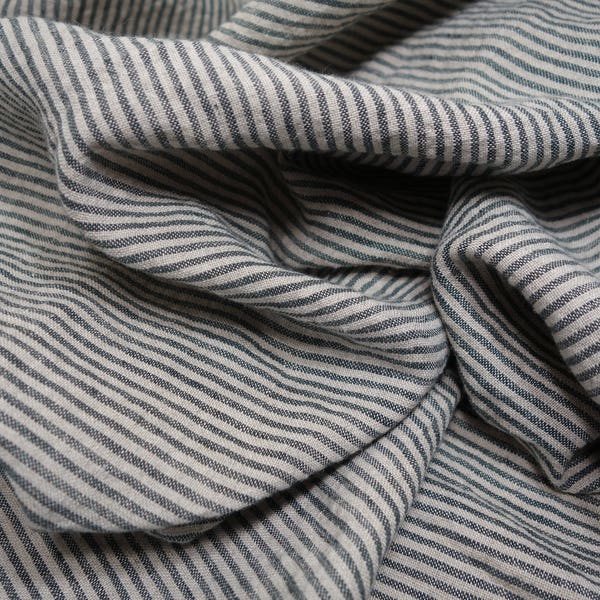 Striped Linen Fabric - Etsy