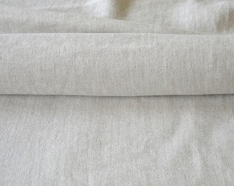 Tela de lino puro, lino natural no teñido, lino grueso pesado 340 GSM. Tela de lino suavizada prelavada por metro, cortada a medida, Tapicería
