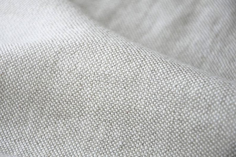 Pure Linen Fabric, Natural Not Dyed Linen, Heavy Thick Linen 340 GSM