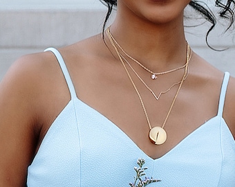 Bridesmaid Gifts Necklace | Personalized Jewelry | Custom Coordinates | Coordinates Jewelry | Set of Two Necklaces