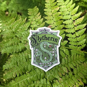 stickers, waterproof, laminated, use anywhere Slytherin