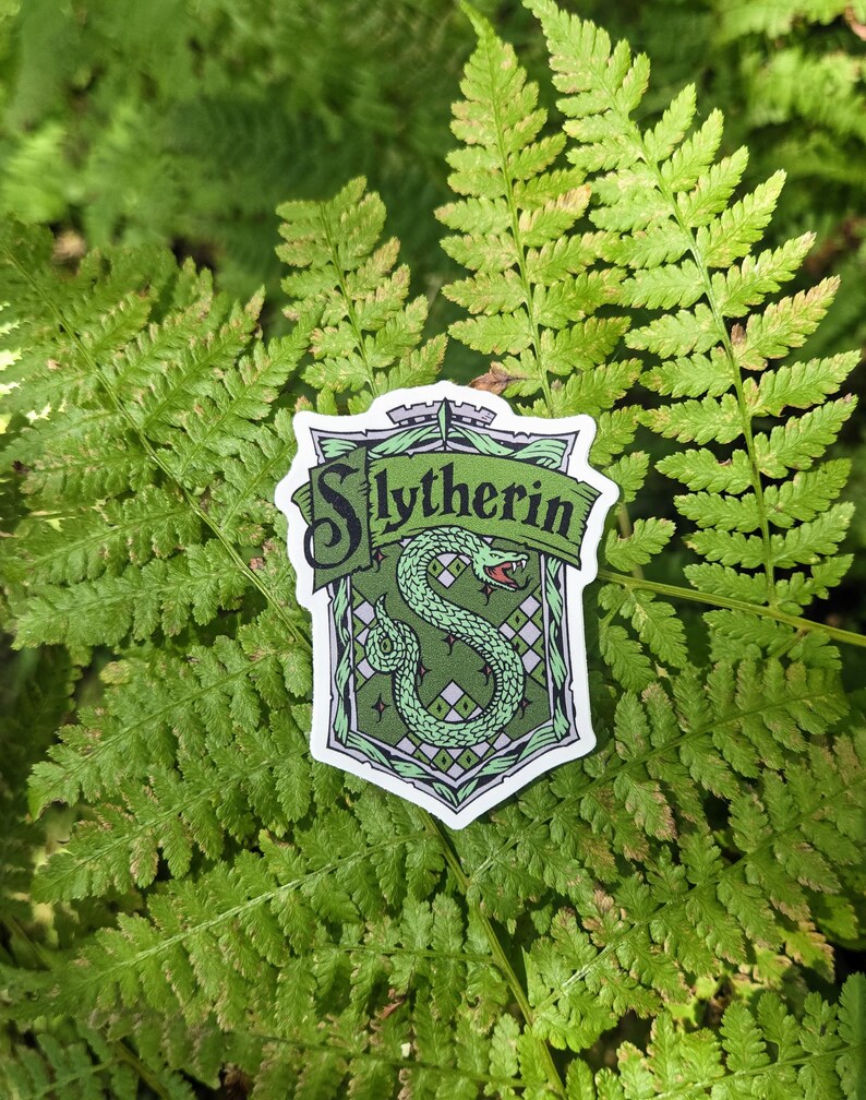stickers, waterproof, laminated, use anywhere Slytherin