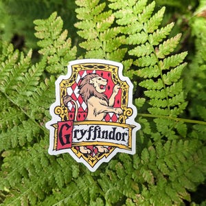 stickers, waterproof, laminated, use anywhere Gryffindor