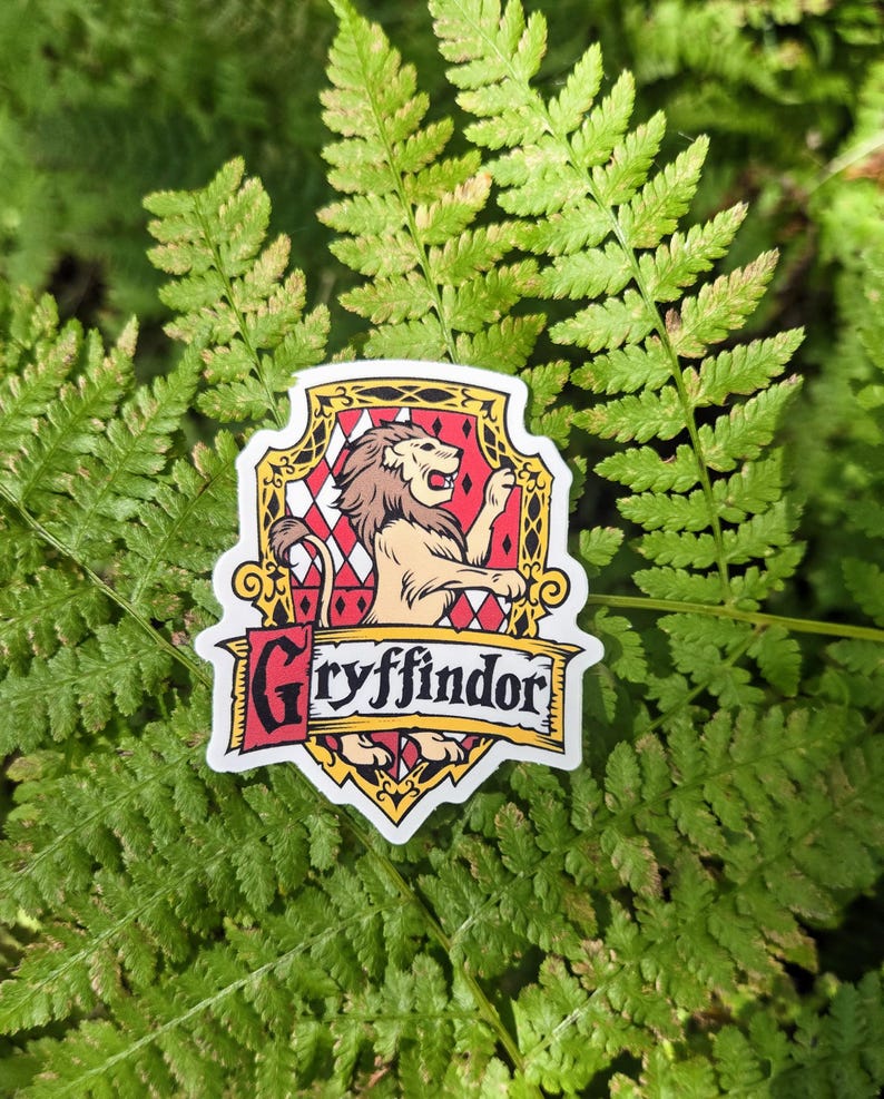 stickers, waterproof, laminated, use anywhere Gryffindor