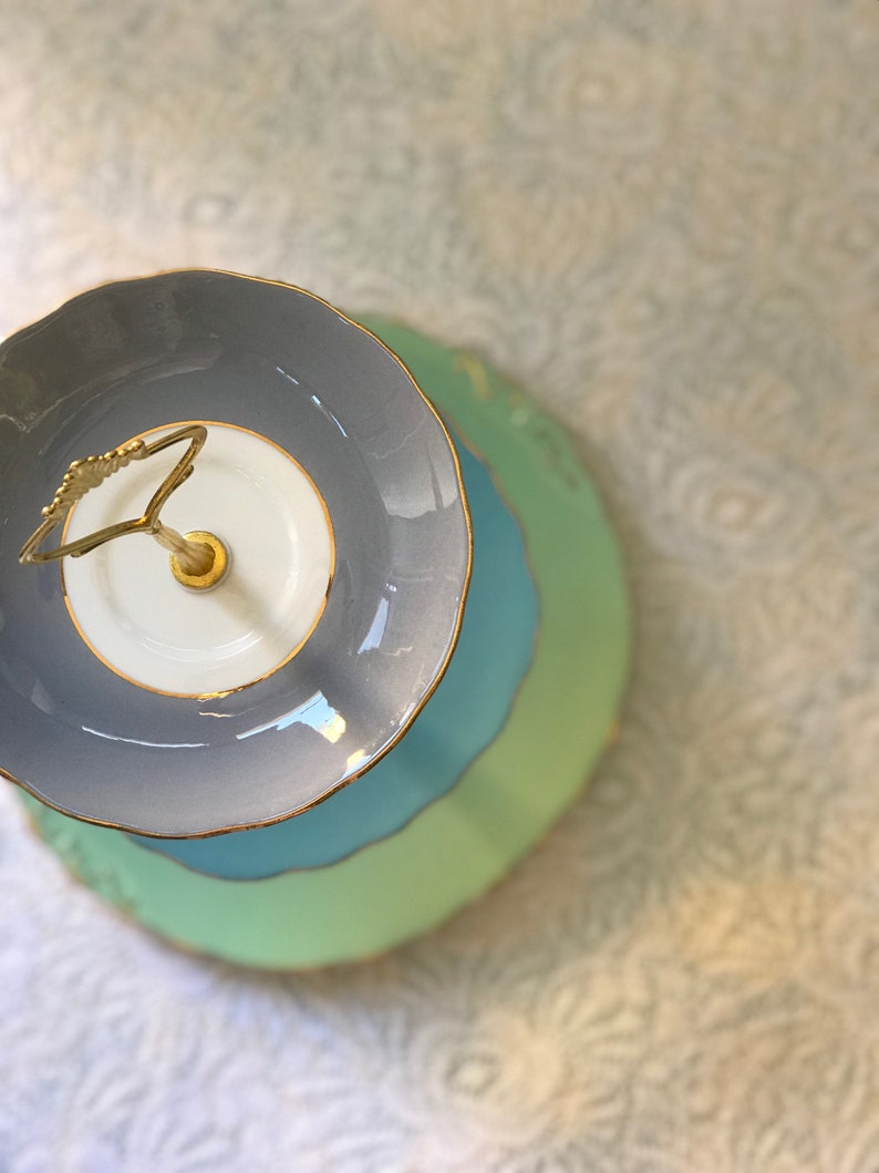 Vintage Retro Cake Stands Harlequin sets