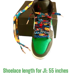 African Ankara Print Shoelaces