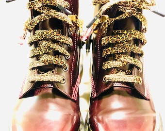 Leopard Print Shoelaces