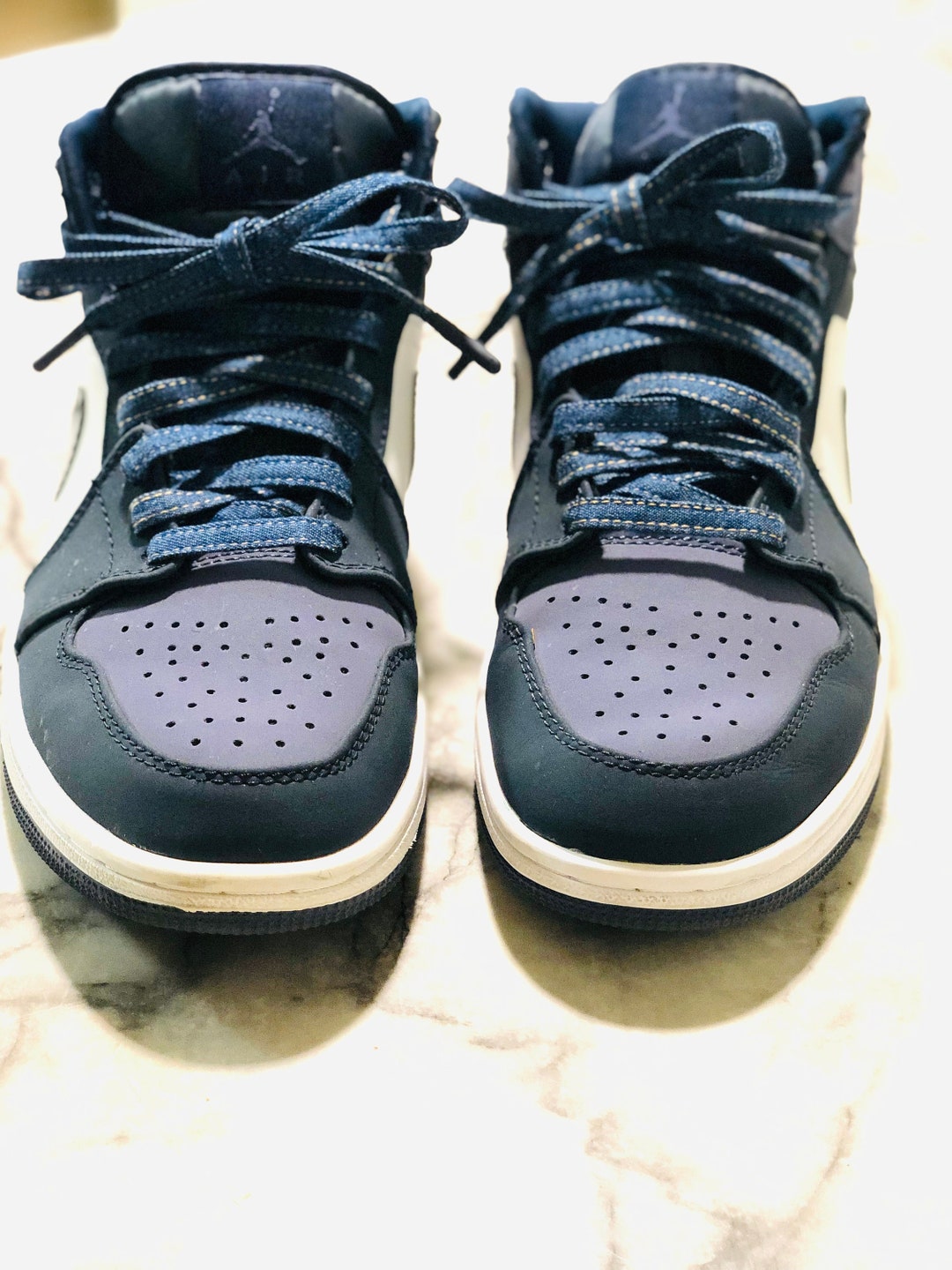 Denim Shoelaces Etsy