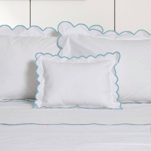 26"x26" Euro Sham Floral Garden Embroidered Bedding Restoration Hardware 