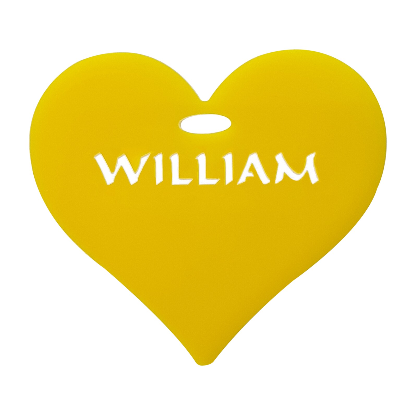 Personalised Name Hearts in Coloured Acrylic in 2 Sizes for Etsy