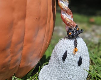 Candy Corn (White w/ Orange and Gold Glitter) Unicorn Horn Circlet