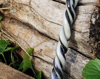 Gale (Black Pearl and Glow-in-the-dark) Unicorn Horn Circlet