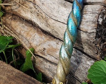 Sapphire - Geode Inspired Unicorn Horn Circlet