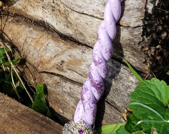 Starlight (Lilac w/ Violet Glitter) MLP Inspired Unicorn Horn Circlet