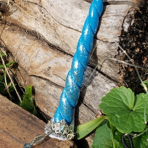 Trixie (Turquoise w/ Light Blue Glitter) MLP Inspired Unicorn Horn Circlet