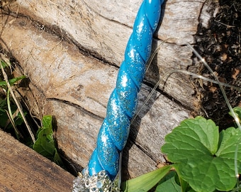 Trixie (Turquoise w/ Light Blue Glitter) MLP Inspired Unicorn Horn Circlet