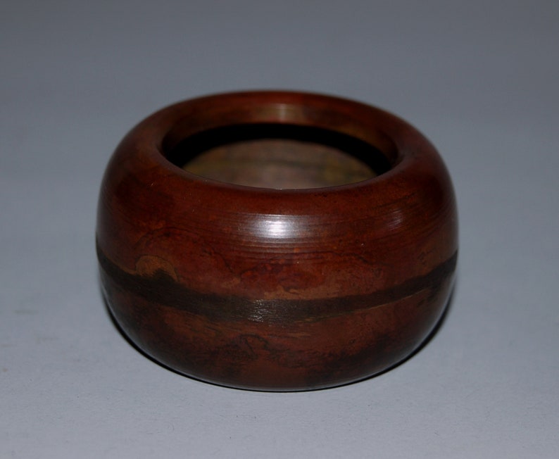 Vintage salt cellar in hibachishape spoon bronze Japan Etsy