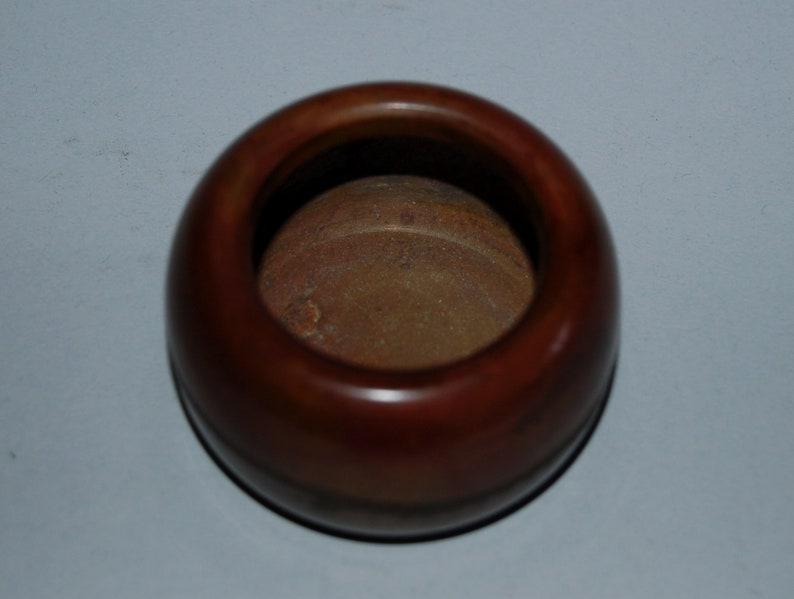 Vintage salt cellar in hibachishape spoon bronze Japan Etsy