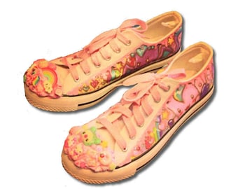 Kawaii Decoden trainers - custom shoes kawaii japanese fairy kei