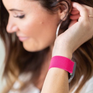 Apple Watch Elastic Band for men and women 38mm/40mm, 42mm/44mm.  Pink