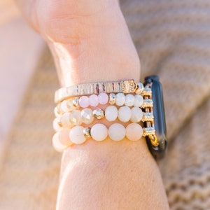 Apple Watch band, Beaded Apple Watch Band, Apple Watch Stretch Bracelet,  Watch band, Women Apple Watch Band 38mm or 40mm, Gift
