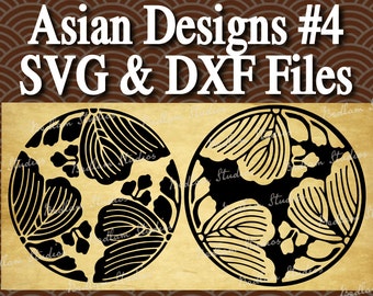 Japanese Vector Clipart Stencil Designs #4 SVG, DXF asian clipart, cut files, cutting machines, Cricut Silhouette