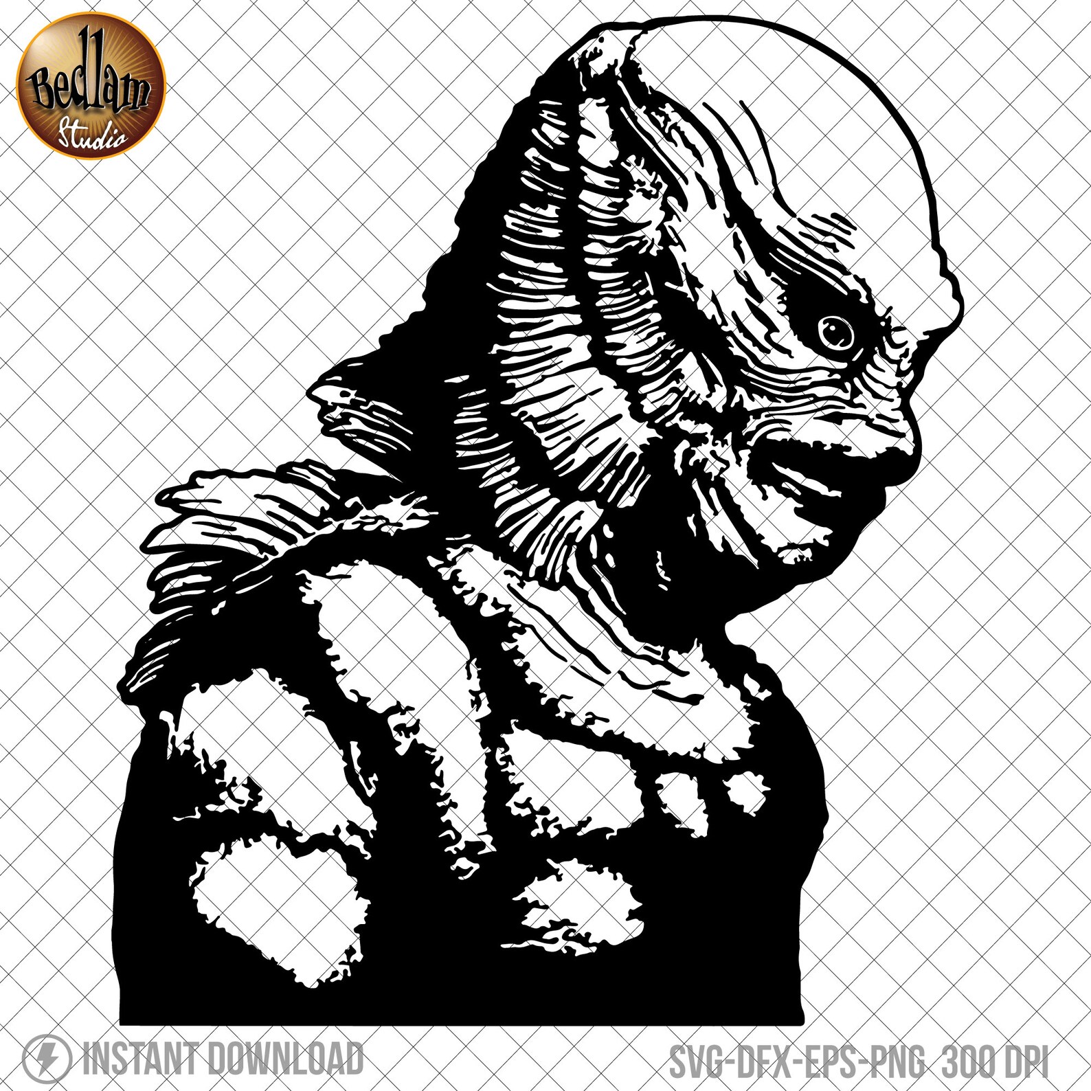 Creature From the Black Lagoon Clipart Movie Monster Clipart - Etsy Israel