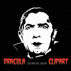 Archivos de corte de imágenes prediseñadas de Drácula, plantillas digitales, vampiros, monstruos, imágenes prediseñadas de Halloween, conde Drácula, descarga digital, SVG, PNG, DFX