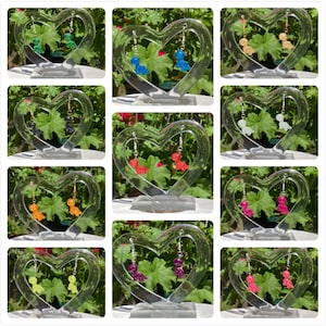 Colourful Brachiosaurus Dinosaur Resin Earrings