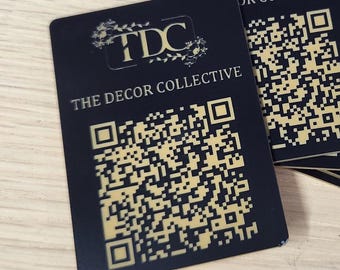 Custom QR Code Laser Engraved Tag: 50x70mm Plastic Disc
