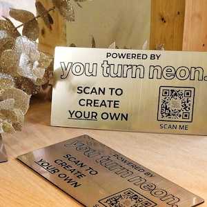 Customizable Bench Plaque with QR Code: Personalised Memorial Tribute (155mm x 40mm)