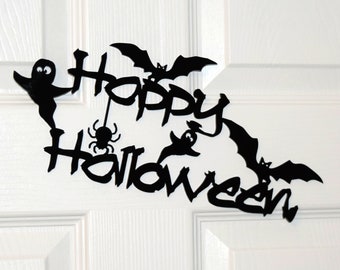 Halloween Door Decor, Halloween Wreath Ghost, Scary Bats, Halloween Party Decor